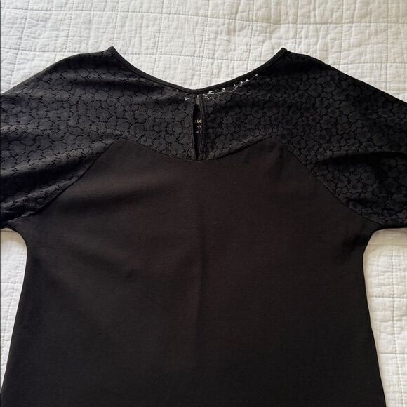 Kate Spade Flora Leopard Lace Ponte Little Black Dress  Office  Size S - Picture 11 of 12